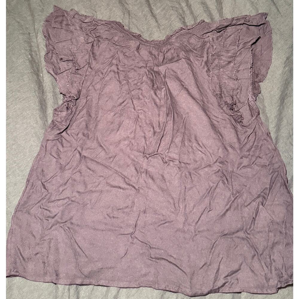 Old Navy Oversized Ruffle Sleeve Blouse Size Small - Picture 2 of 2